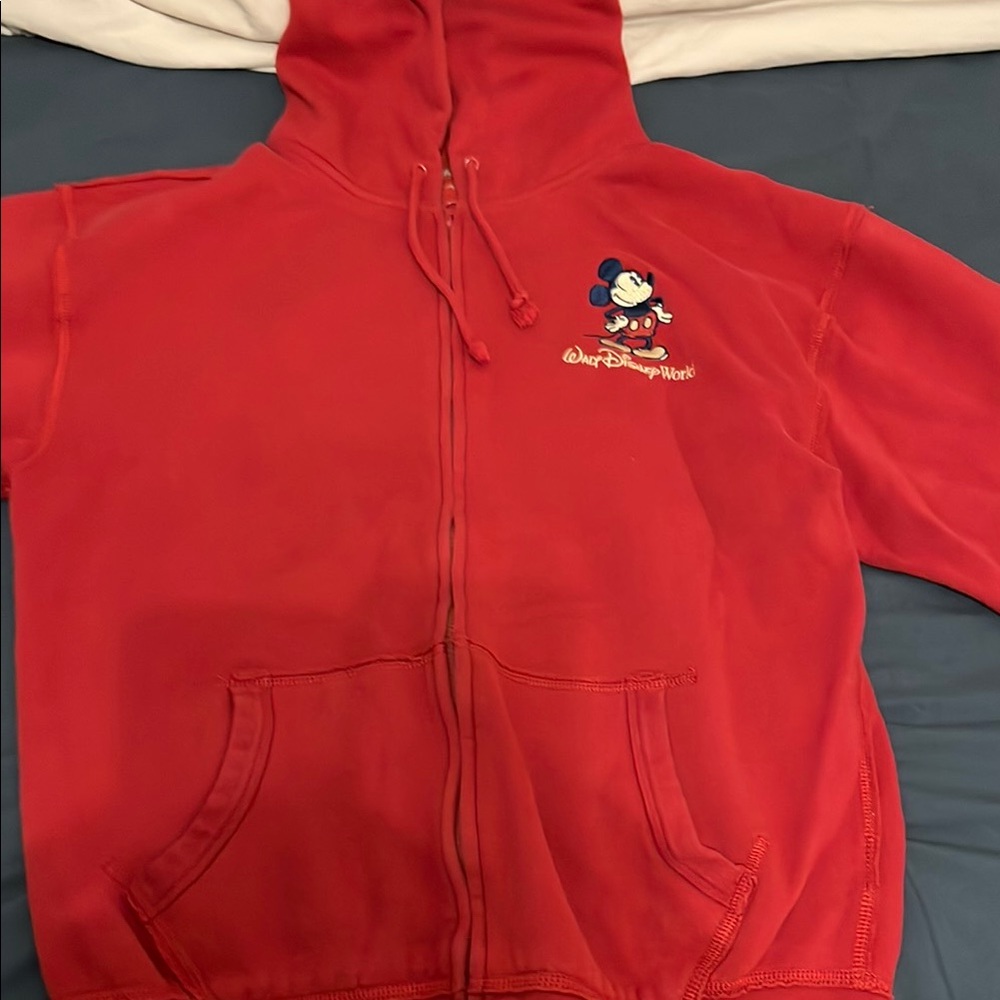 Disney Women’s Red Hoodie with Mickey Mouse